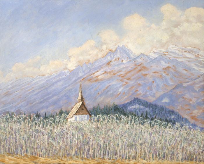 H. Carl - 1944 Oil, Summer in the Mountains