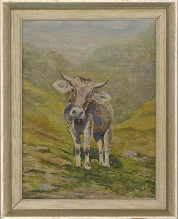H. Carl - Mid 20th Century Oil, Cow