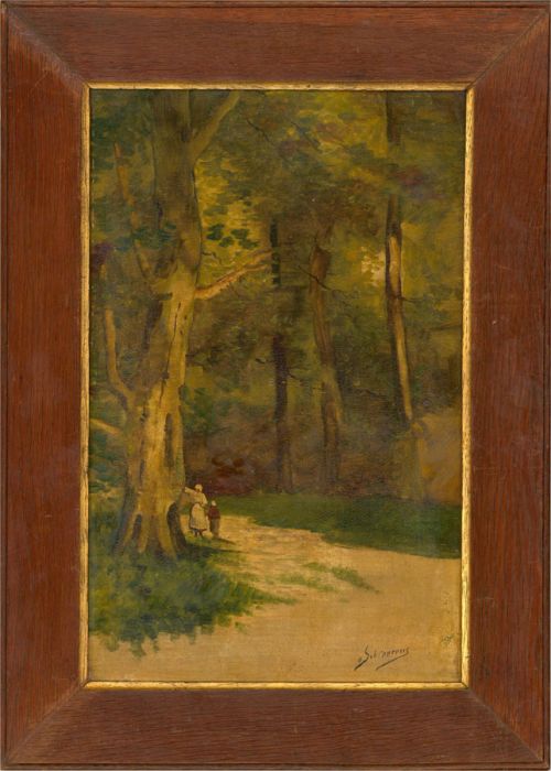 N. Schipperus - Early 20th Century Oil, Woodland Path