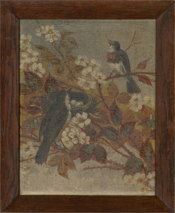 1892 Oil - A Nest Of Eggs