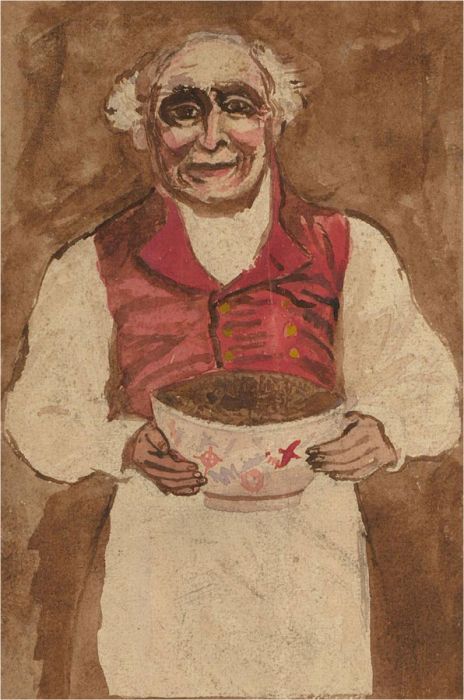 Early 20th Century Watercolour - The Pudding Bowl