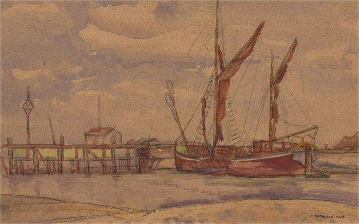 D. Baddeley - 1933 Watercolour