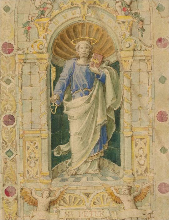 Late 19th Century Watercolour - St. Peter