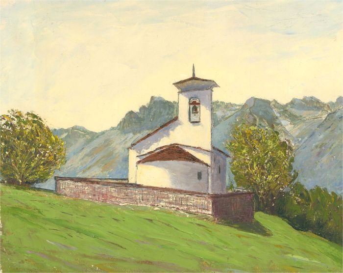 H. Carl - 20th Century Oil, Alpine Church