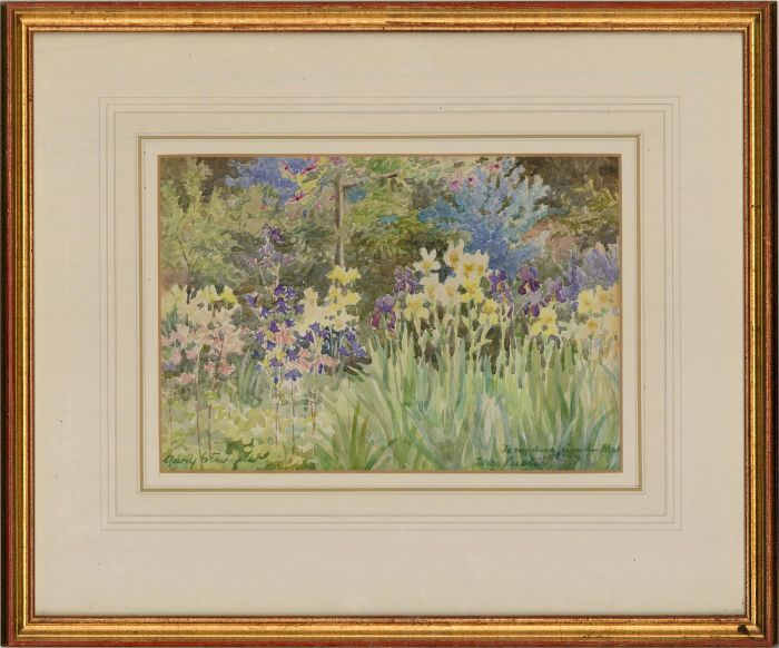 Mary S. - Mid 20th Century Watercolour, Floral View