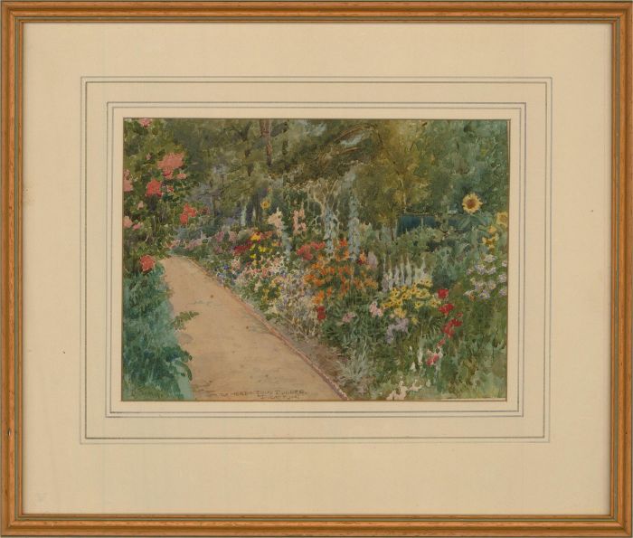 D.J. Craig - Early 20th Century Watercolour, The Herbaceous Border, Drayton