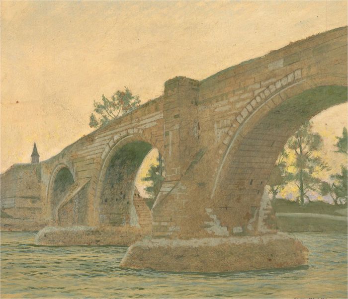 Charles Pears RI ROI RSMA (1873-1958) - Early 20th Century Oil, Stirling Bridge