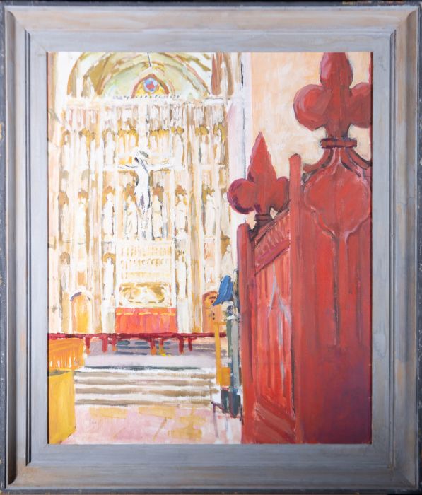 Pamela Chard (1926-2003) - Framed 20th Century Oil, The Altar