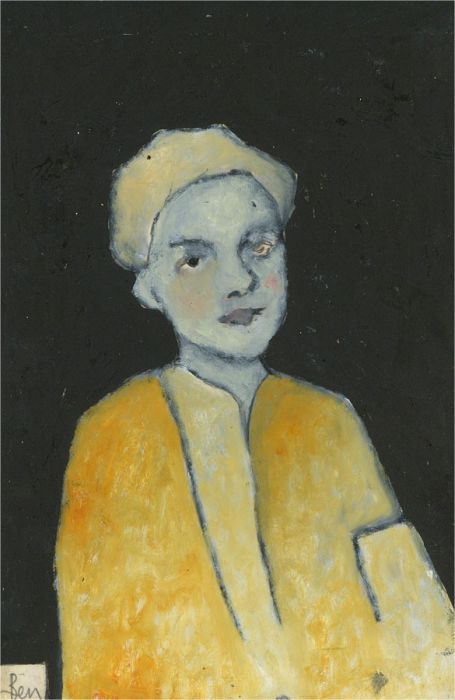 Ben Carrivick - Signed Contemporary Oil, The Lady in Orange.