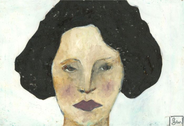 Ben Carrivick - Signed Contemporary Oil, Portrait of a Lady