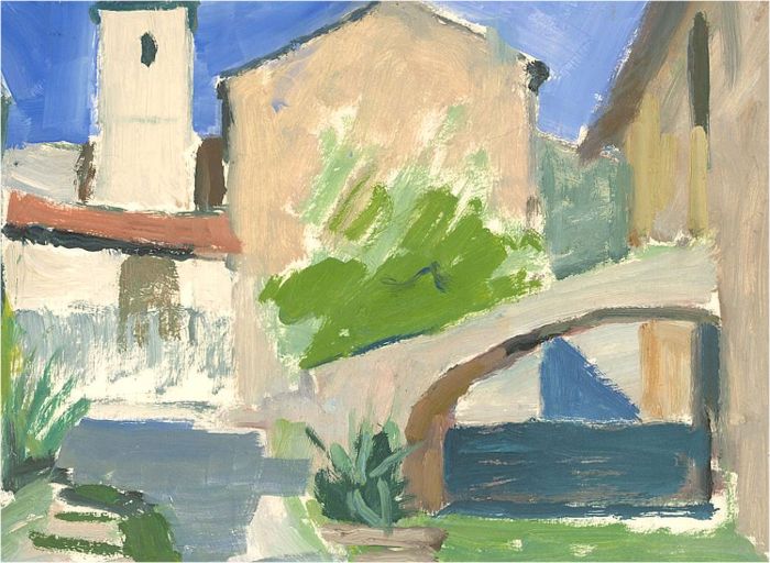 Pamela Chard (1926-2003) - 20th Century Oil, Spanish Village