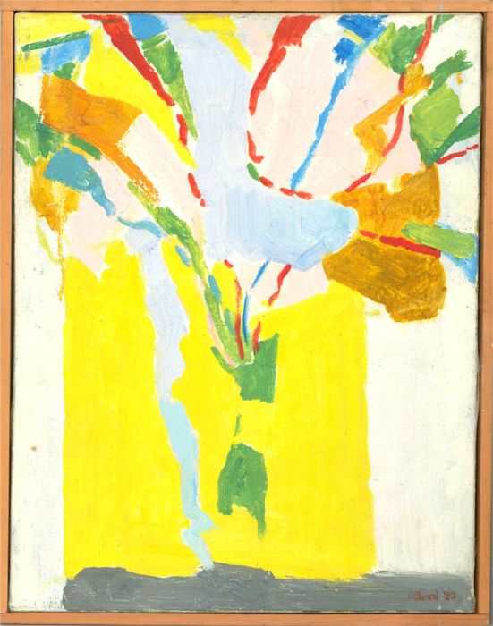 Pamela Chard (1926-2003) - 1980 Oil, Explosion of Colours