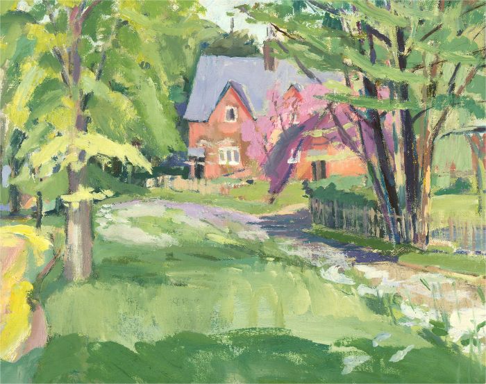 Pamela Chard (1926-2003) - 20th Century Oil, Countryside House