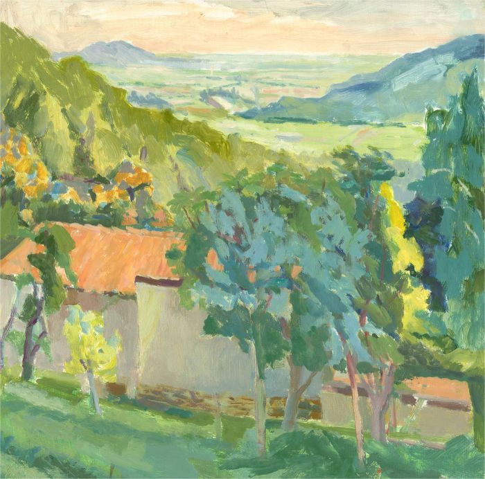 Pamela Chard (1926-2003) - 20th Century Acrylic, Countryside Views