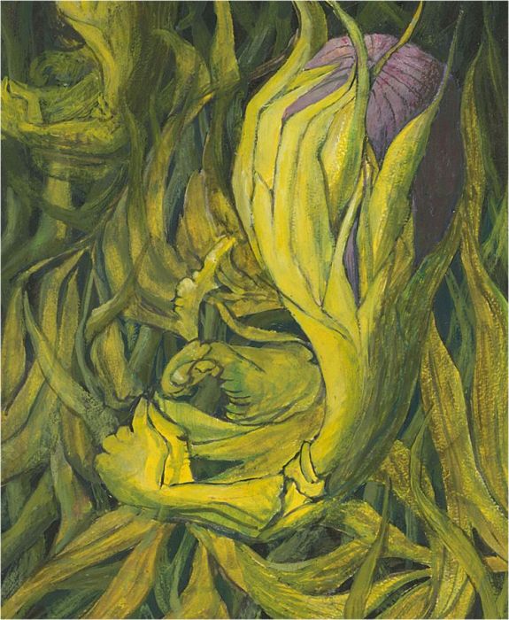 Margaret O. Hole (1919-2012) - 20th Century Oil, Abstract Botanical Forms