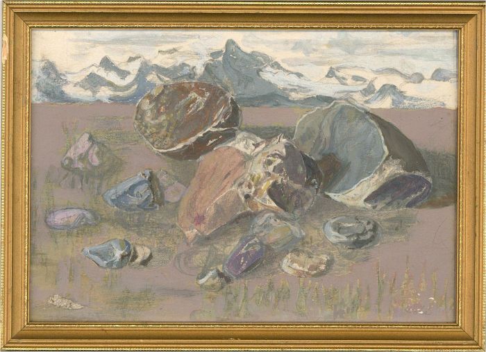 Margaret O. Hole (1919-2012) - Mid 19th Century Tempera, Stones Of The Rigi