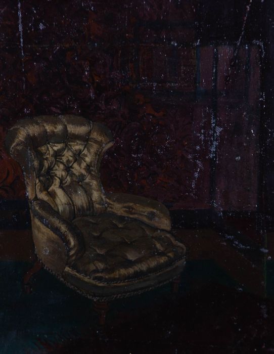 Margaret O. Hole (1919-2012) - Contemporary Oil, The Green Chair