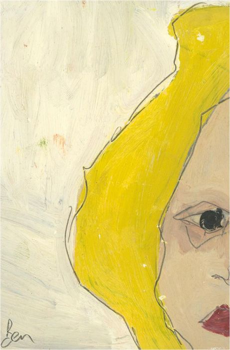 Ben Carrivick - Signed Contemporary Oil, Blonde Hair