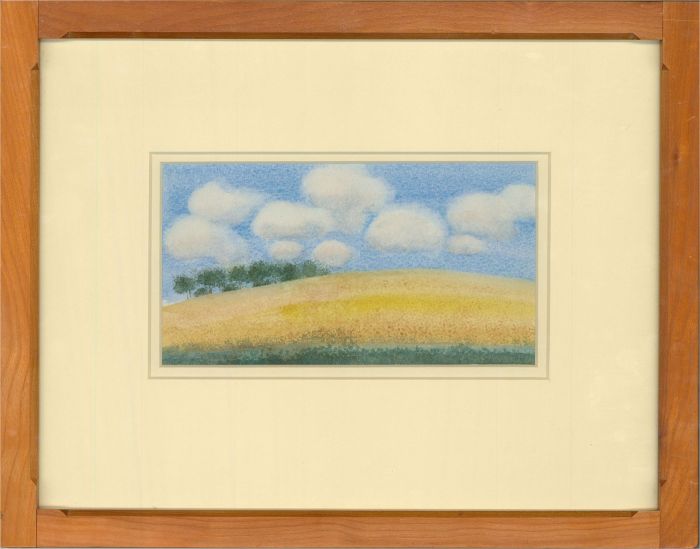 John Morley (b.1942) - 1988 Watercolour, Field Of Sunflowers
