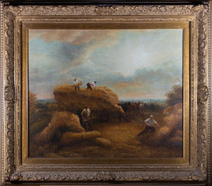 Contemporary Oil - Loading The Cart