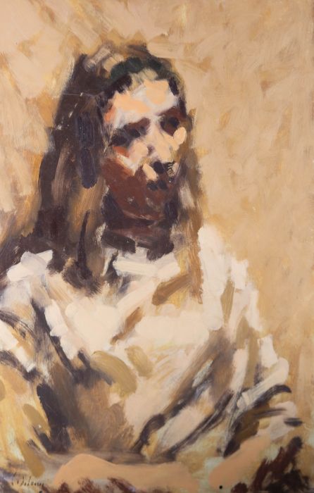 David Wilson (1919-2013) - C.1966 Oil, Study Of Mary Cheal