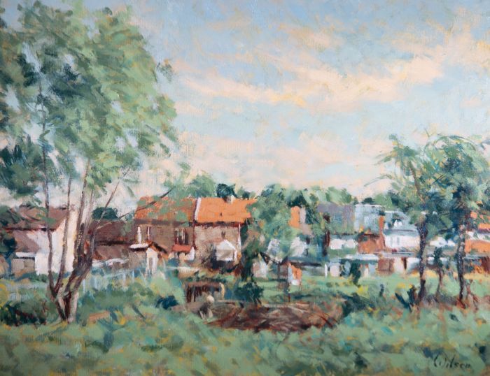 David Wilson (1919-2013) - Contemporary Oil, Sunny Day In St Albans