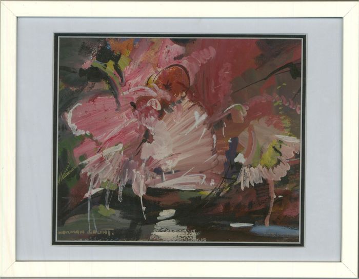 William Norman Gaunt (1918-2001) - 20th Century Gouache, Study in Pink