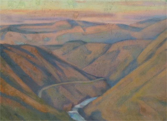 Giorgio Matteo Aicardi (1891-1985) - Mid 20th Century Oil, Mountain Scene