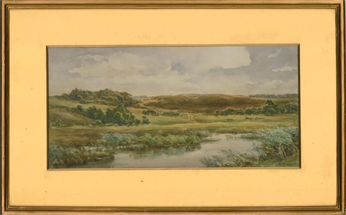 Francis S. Dayman - Early 20th Century Watercolour, Somerset landscape