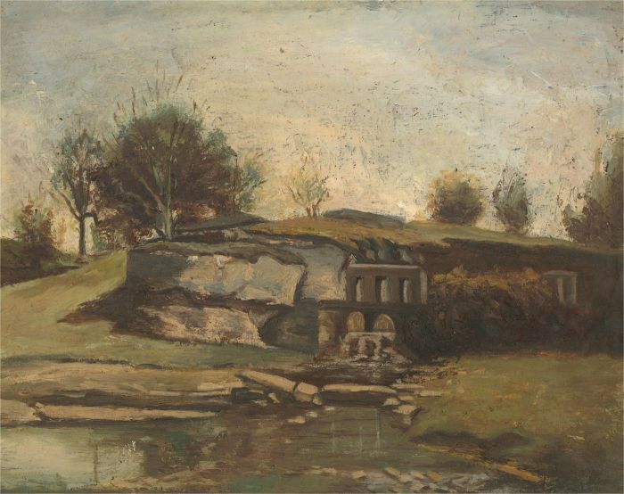 Mid 20th Century Oil - Rocky Stream