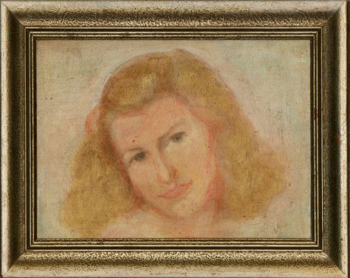 Mid 20th Century Oil - Blushing Beauty
