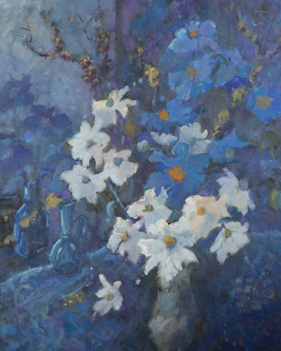 Barbara Doyle (b.1917) - 1997 Oil, Inspired by Dartington