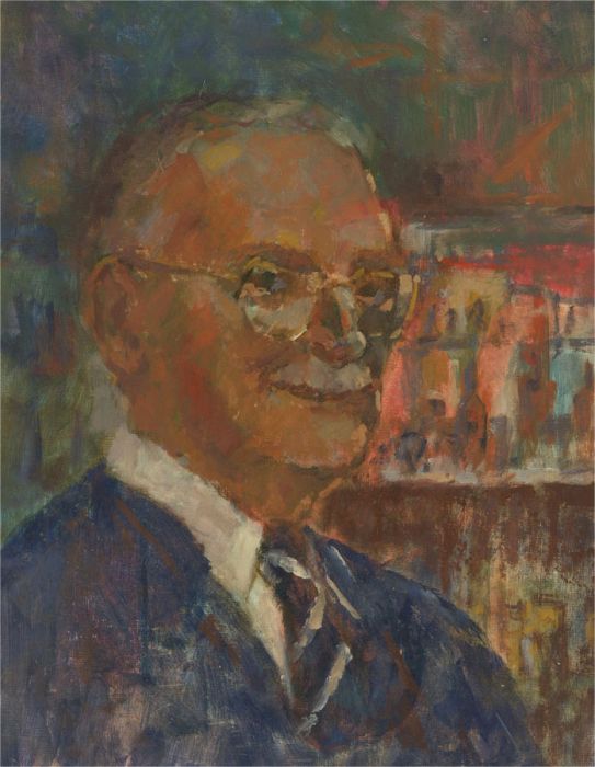 Barbara Doyle (b.1917) - Contemporary Oil, Portrait Of A Gentleman