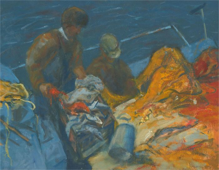 Barbara Doyle (b.1917) - Contemporary Oil, Working Day