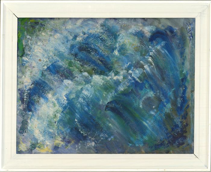 Janet Greig - Framed 20th Century Oil, Sea Water