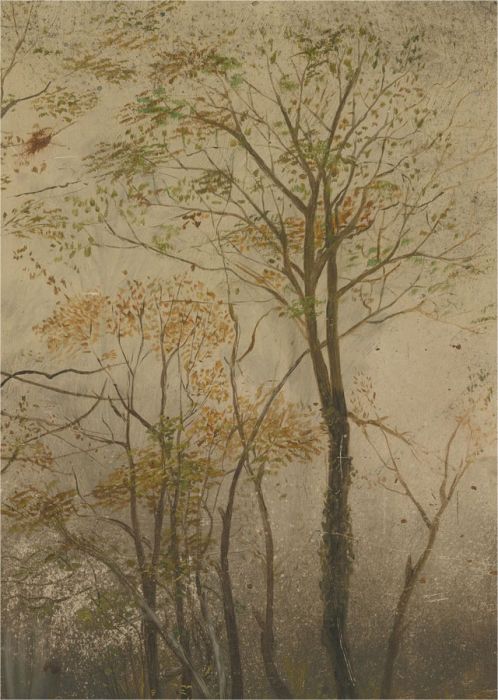 Mid 20th Century Oil - Autumnal Trees