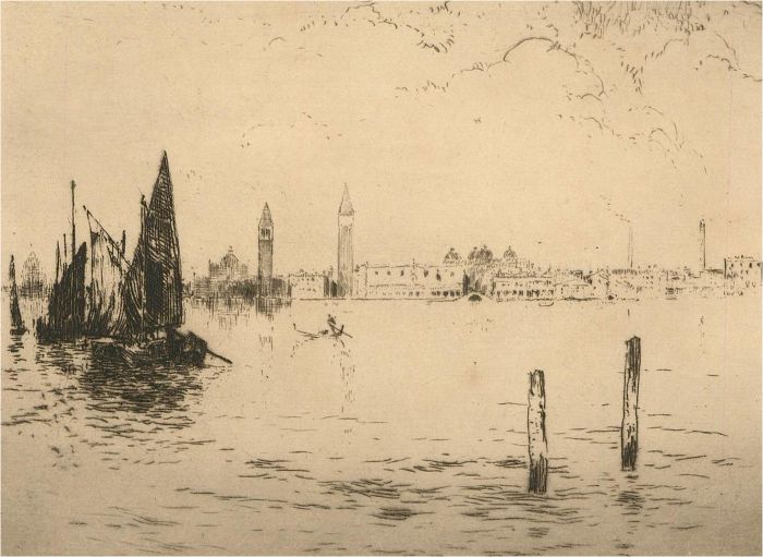 John Shapland (1865-1929) after Walter Sweet- Early 20thC Etching, Venetian View