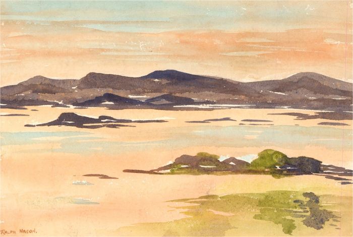 Ralph Nason - Contemporary Watercolour, Highland Sunset
