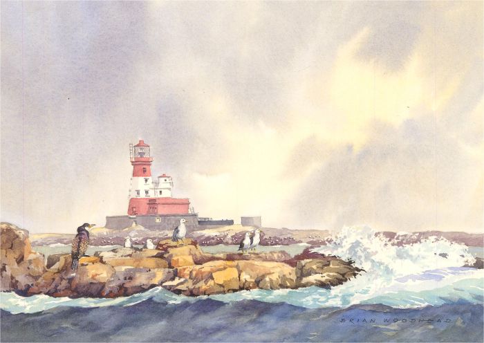 2001 Watercolour - Long Stone Lighthouse