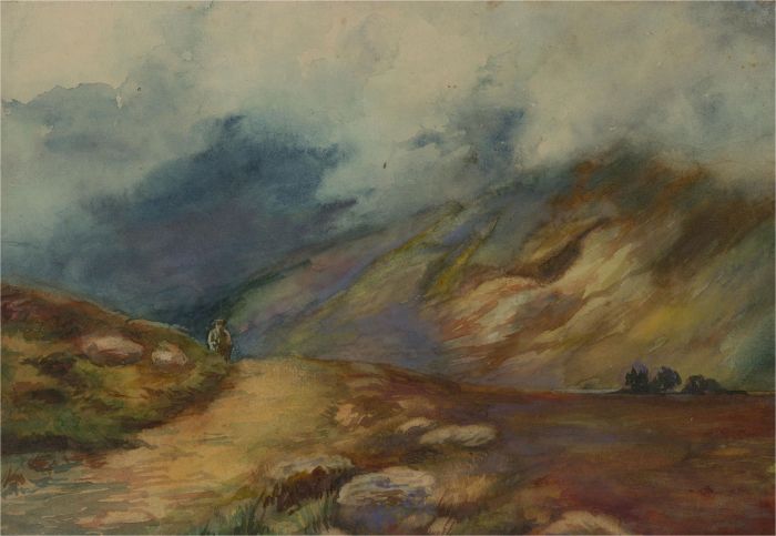 E.W. Lugg - Early 20th Century Watercolour, Among the Hills
