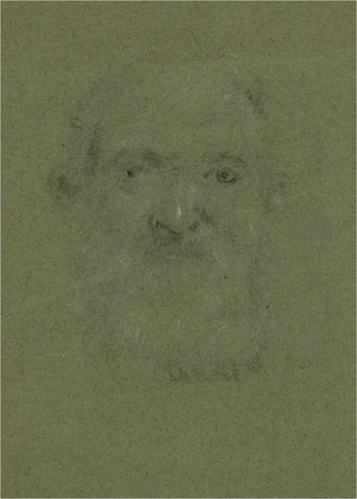 Early 20th Century Charcoal Drawing - Haunting Portrait