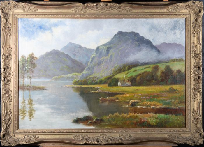 Early 20th Century Oil - Cottage by the Loch