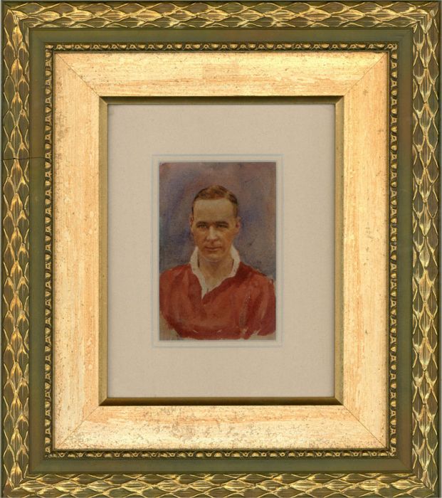 Mid 20th Century Watercolour - Sir Stanley Matthews