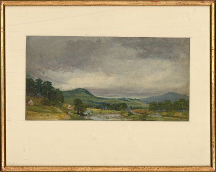 R.G. - Early 20th Century Watercolour, Early Sketch, near Killin