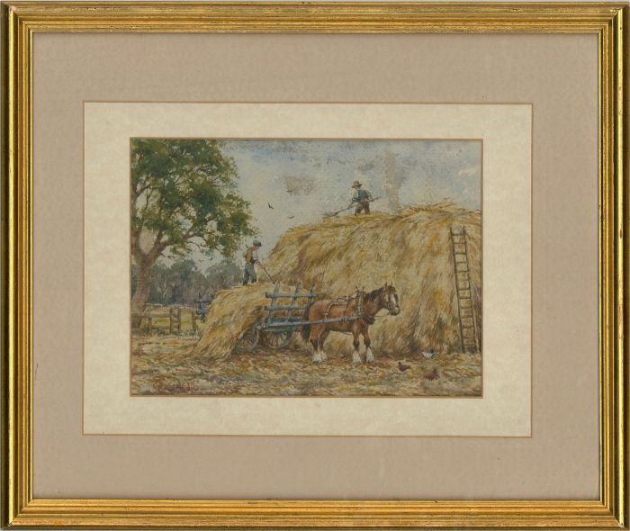 Early 20th Century Watercolour - The Hay Harvest