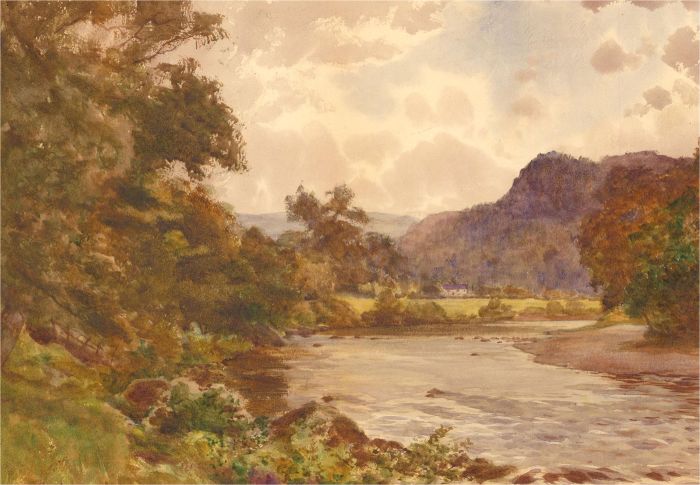 Cyril Ward (1863-1935) - Early 20th Century Watercolour, River Landscape