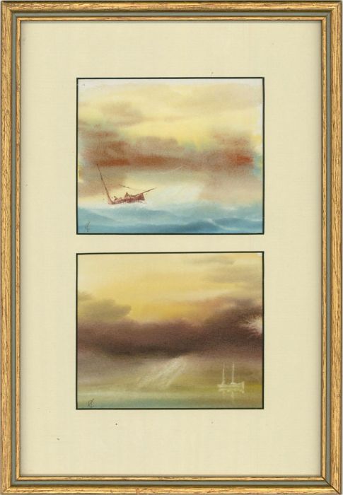 T.C. - A Pair of Contemporary Watercolour, Maritime Views