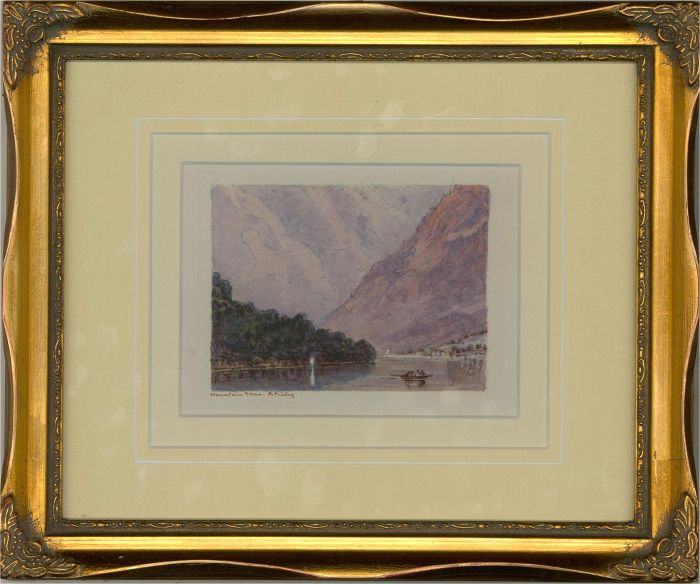 A. Penley - Early 20th Century Watercolour, Mountain Scene