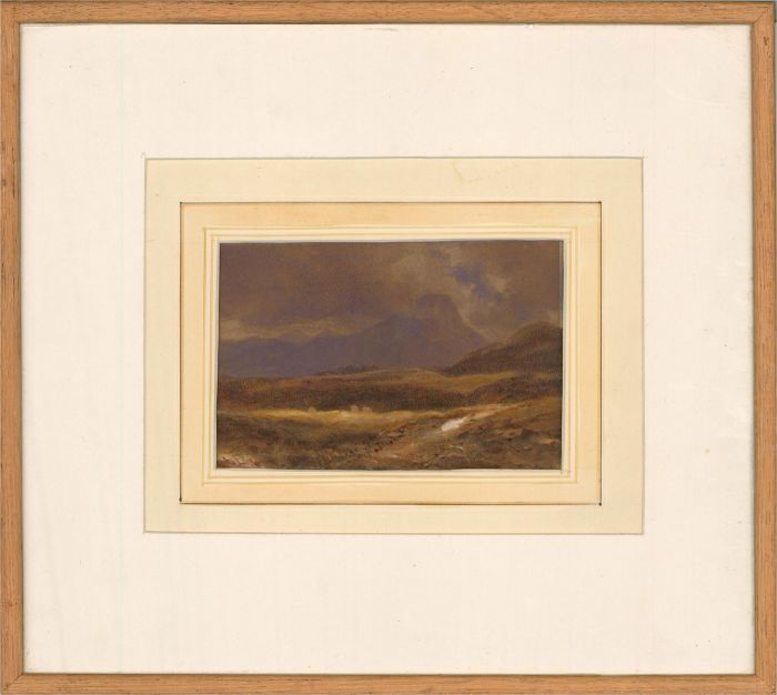 Late 19th Century Watercolour - Moorland Landscape