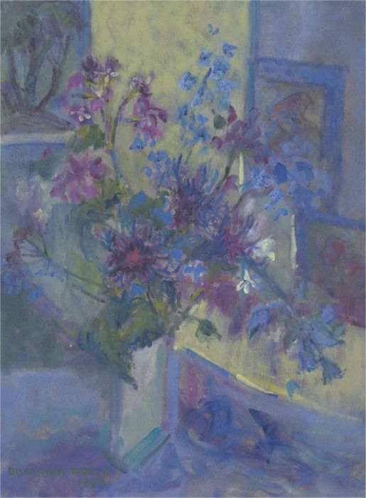 Barbara Doyle (b.1917) - 1990 Oil, From My Garden